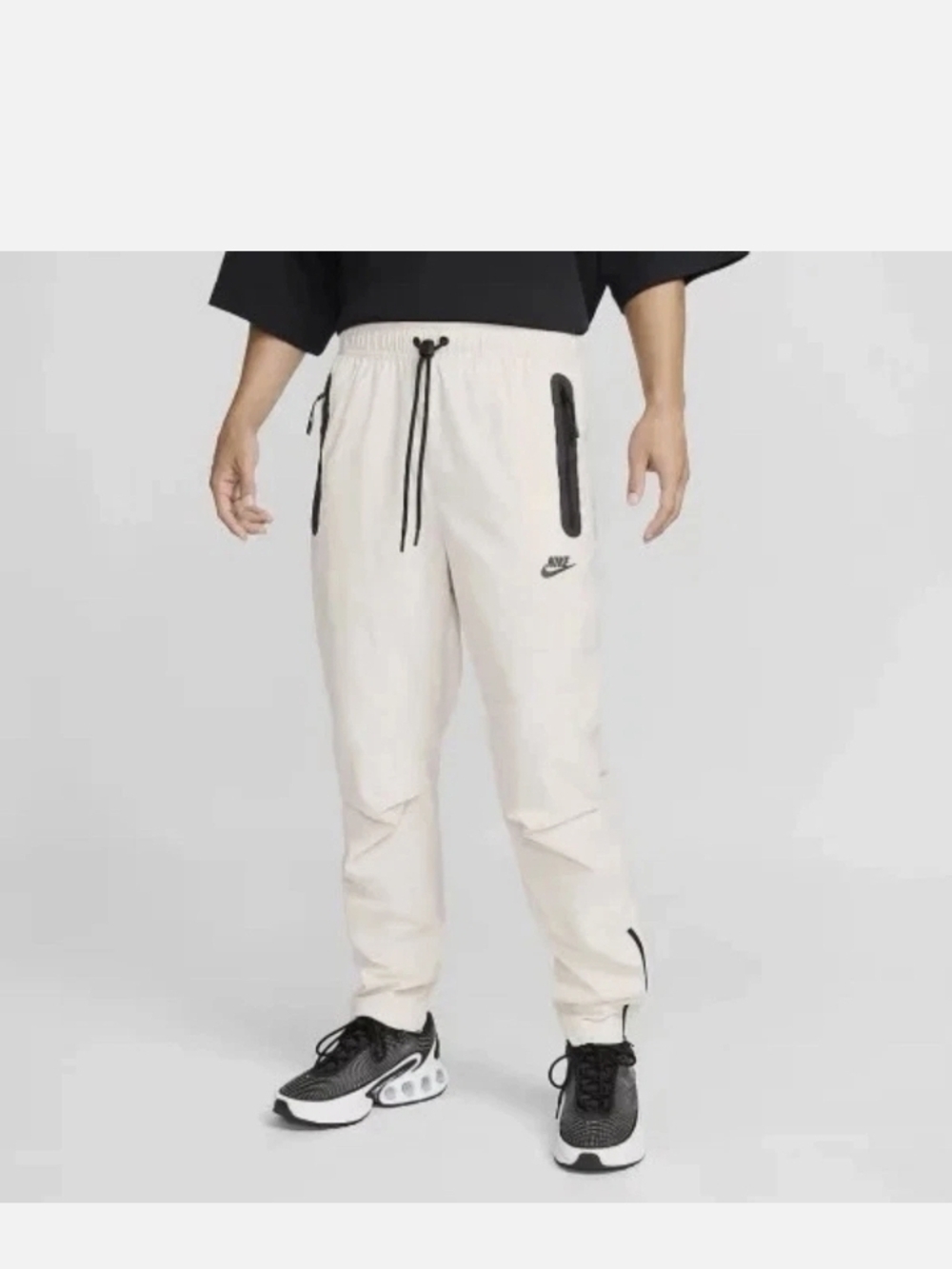 New Nike Tech Woven Pants White HM8241-104 Size Medium